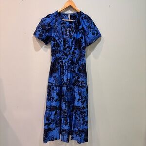 Anthropologie Somerset Floral Tiered Maxi Dress Women’s Size Small